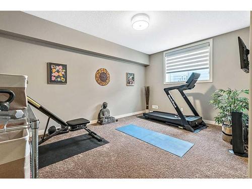 79 Cranbrook Way Se, Calgary, AB - Indoor Photo Showing Gym Room