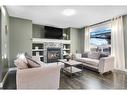 37 Taralea Circle Ne, Calgary, AB  - Indoor Photo Showing Living Room With Fireplace 