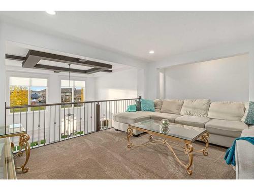 40 Masters Landing Se, Calgary, AB - Indoor Photo Showing Living Room