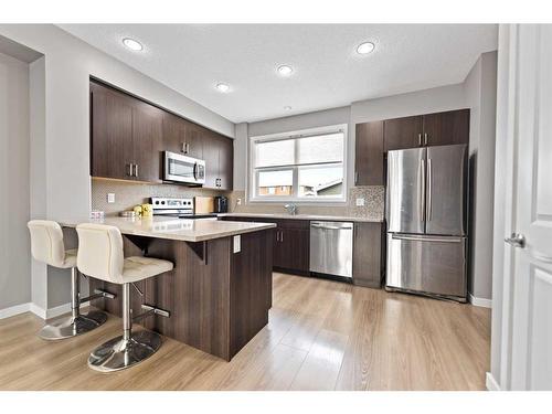 274 Redstone Drive Ne, Calgary, AB - Indoor Photo Showing Kitchen With Stainless Steel Kitchen With Upgraded Kitchen