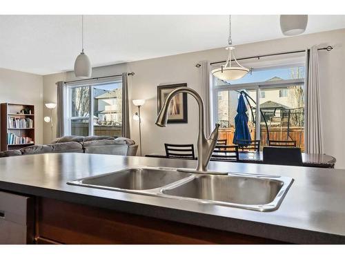 83 Copperstone Boulevard Se, Calgary, AB - Indoor Photo Showing Kitchen With Double Sink