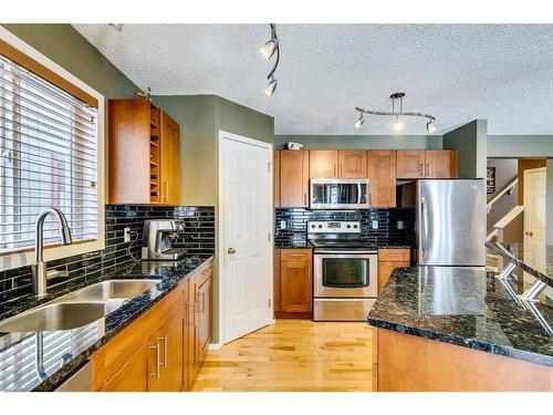 32 Hidden Creek Park Nw, Calgary, AB - Indoor Photo Showing Kitchen With Double Sink