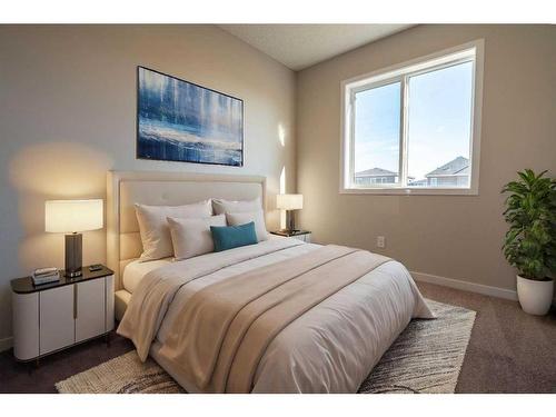 192 Hotchkiss Drive Se, Calgary, AB - Indoor Photo Showing Bedroom