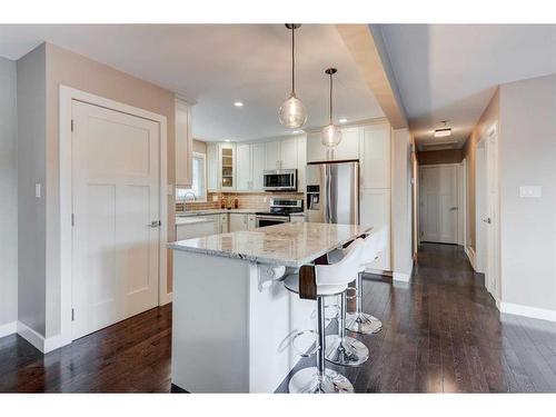 10216 Maplecreek Drive Se, Calgary, AB - Indoor Photo Showing Kitchen With Stainless Steel Kitchen With Upgraded Kitchen