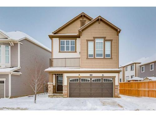 24 Osborne Link Sw, Airdrie, AB - Outdoor With Balcony With Facade