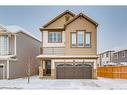 24 Osborne Link Sw, Airdrie, AB  - Outdoor With Balcony With Facade 