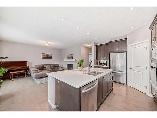 21 Sherwood Street Nw, Calgary, AB - Indoor Photo Showing Kitchen With Double Sink