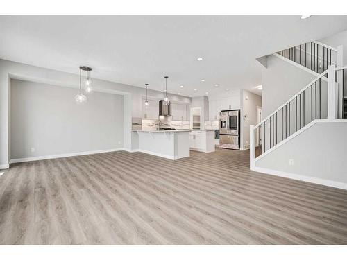 326 Legacy View Se, Calgary, AB - Indoor Photo Showing Living Room With Fireplace