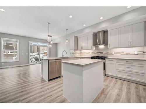 326 Legacy View Se, Calgary, AB - Indoor Photo Showing Kitchen With Upgraded Kitchen