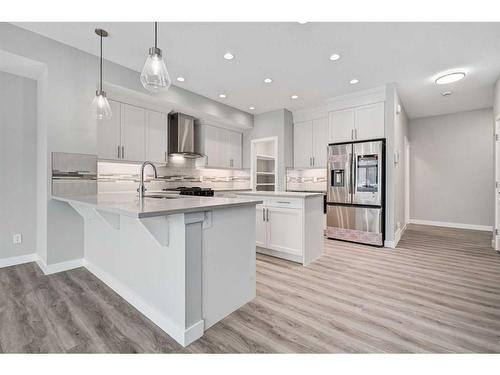 326 Legacy View Se, Calgary, AB - Indoor Photo Showing Kitchen With Upgraded Kitchen