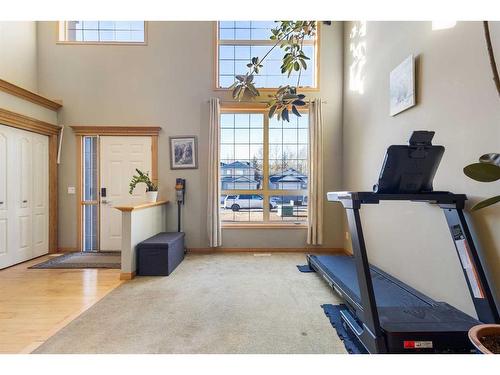 649 Hamptons Drive Nw, Calgary, AB - Indoor Photo Showing Gym Room