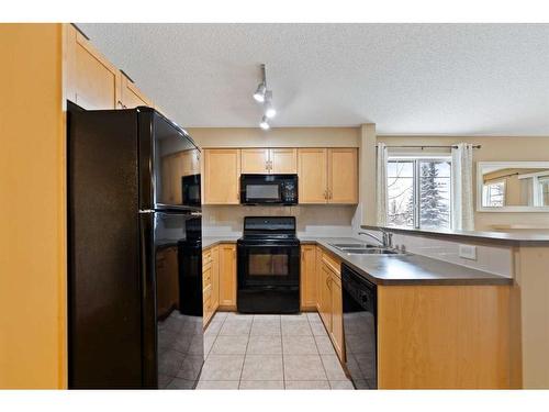 2107-70 Panamount Drive Nw, Calgary, AB - Indoor Photo Showing Kitchen With Double Sink