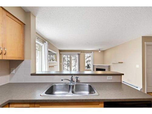 2107-70 Panamount Drive Nw, Calgary, AB - Indoor Photo Showing Kitchen With Double Sink