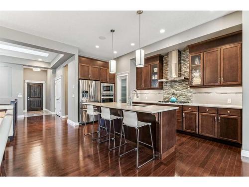 318 Mahogany Manor Se, Calgary, AB - Indoor Photo Showing Kitchen With Upgraded Kitchen