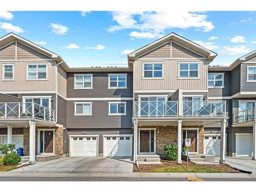 709 Skyview Ranch Grove Ne, Calgary, AB - Outdoor With Balcony With Facade