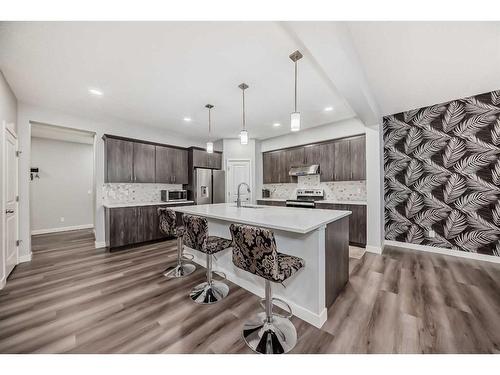 173 Savanna Passage Ne, Calgary, AB - Indoor Photo Showing Kitchen With Upgraded Kitchen