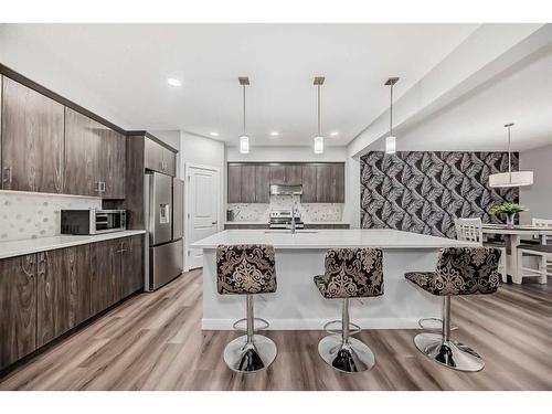 173 Savanna Passage Ne, Calgary, AB - Indoor Photo Showing Kitchen With Upgraded Kitchen