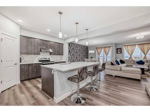 173 Savanna Passage Ne, Calgary, AB - Indoor Photo Showing Kitchen With Upgraded Kitchen