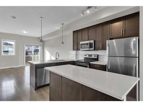 131 Redstone Circle Ne, Calgary, AB - Indoor Photo Showing Kitchen With Stainless Steel Kitchen With Upgraded Kitchen