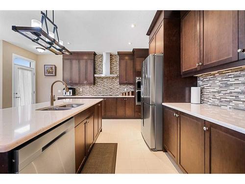 34 Cityscape Bay Ne, Calgary, AB - Indoor Photo Showing Kitchen With Double Sink