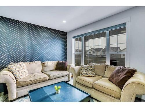 282 Saddlefield Place Ne, Calgary, AB - Indoor Photo Showing Living Room