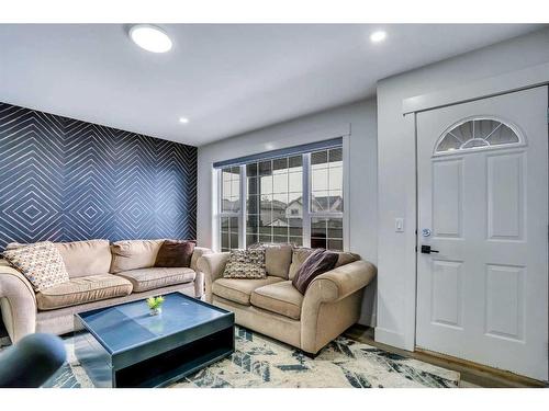 282 Saddlefield Place Ne, Calgary, AB - Indoor Photo Showing Living Room