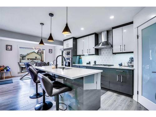 282 Saddlefield Place Ne, Calgary, AB - Indoor Photo Showing Kitchen With Upgraded Kitchen