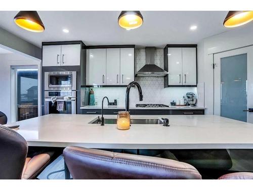 282 Saddlefield Place Ne, Calgary, AB - Indoor Photo Showing Kitchen With Double Sink With Upgraded Kitchen