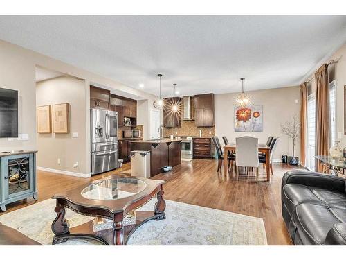 127 Brightoncrest Rise Se, Calgary, AB - Indoor Photo Showing Living Room