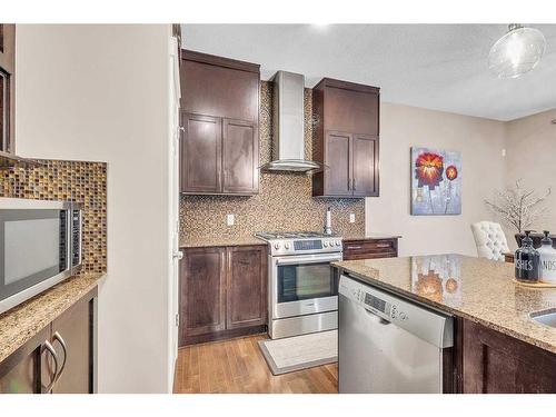 127 Brightoncrest Rise Se, Calgary, AB - Indoor Photo Showing Kitchen