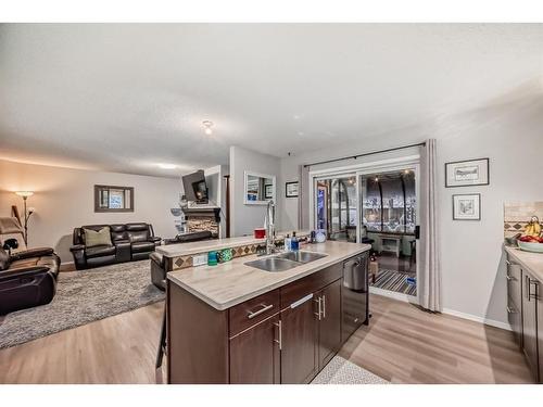 1 Harvest Oak View Ne, Calgary, AB - Indoor Photo Showing Kitchen With Double Sink