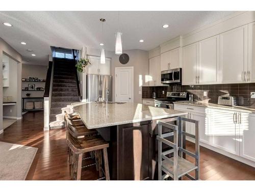 175 Cranford Green Se, Calgary, AB - Indoor Photo Showing Kitchen With Upgraded Kitchen