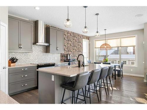 39 Chaparral Valley Way Se, Calgary, AB - Indoor Photo Showing Kitchen With Upgraded Kitchen