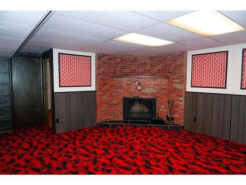 4032 Marbank Drive Ne, Calgary, AB - Indoor With Fireplace