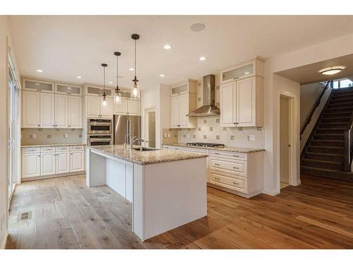 309 Marquis Landing Se, Calgary, AB - Indoor Photo Showing Kitchen With Upgraded Kitchen