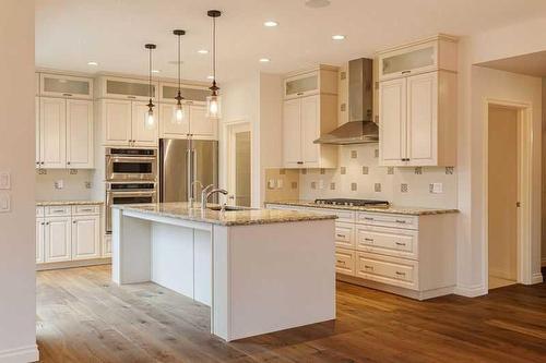 309 Marquis Landing Se, Calgary, AB - Indoor Photo Showing Kitchen With Upgraded Kitchen