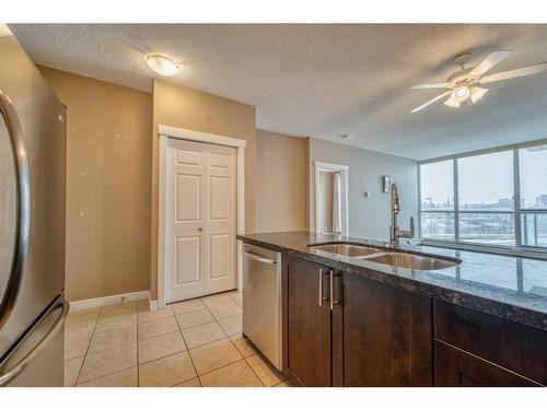 402-315 3 Street Se, Calgary, AB - Indoor Photo Showing Kitchen With Double Sink With Upgraded Kitchen