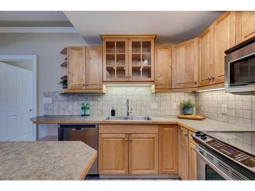 507-1315 12 Avenue Sw, Calgary, AB - Indoor Photo Showing Kitchen With Stainless Steel Kitchen With Double Sink