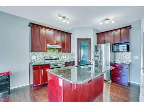 2 Skyview Ranch Street Ne, Calgary, AB - Indoor Photo Showing Kitchen With Upgraded Kitchen