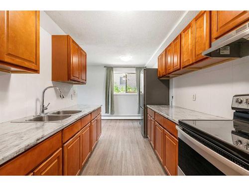 4209 Bow Trail Sw, Calgary, AB - Indoor Photo Showing Kitchen With Double Sink