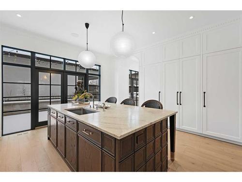 82 Valour Circle Sw, Calgary, AB - Indoor Photo Showing Kitchen