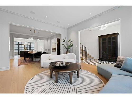 82 Valour Circle Sw, Calgary, AB - Indoor Photo Showing Living Room