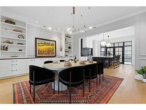 82 Valour Circle Sw, Calgary, AB - Indoor Photo Showing Dining Room