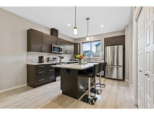 99 Masters Manor Se, Calgary, AB - Indoor Photo Showing Kitchen With Stainless Steel Kitchen With Upgraded Kitchen