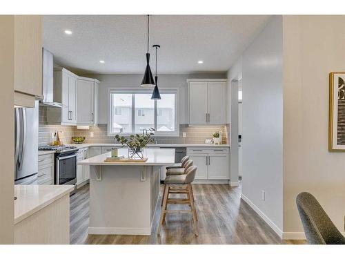 132 Wolf Creek Manor Se, Calgary, AB - Indoor Photo Showing Kitchen With Upgraded Kitchen