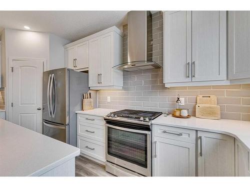 132 Wolf Creek Manor Se, Calgary, AB - Indoor Photo Showing Kitchen With Stainless Steel Kitchen With Upgraded Kitchen