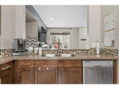 163 Chapalina Square Se, Calgary, AB - Indoor Photo Showing Kitchen With Double Sink