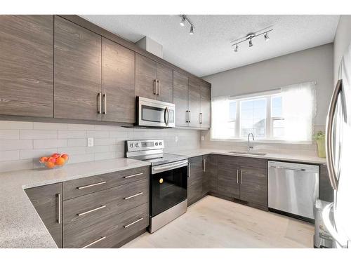 486 Nolan Hill Boulevard Nw, Calgary, AB - Indoor Photo Showing Kitchen With Stainless Steel Kitchen With Upgraded Kitchen