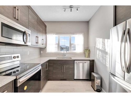 486 Nolan Hill Boulevard Nw, Calgary, AB - Indoor Photo Showing Kitchen With Stainless Steel Kitchen With Upgraded Kitchen