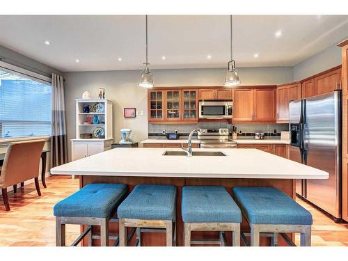 2019 32 Avenue Sw, Calgary, AB - Indoor Photo Showing Kitchen With Double Sink